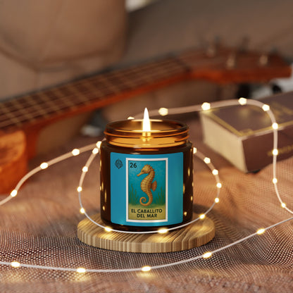 Seahorse Lotería - Scented Soy Candle (El Caballito del Mar)