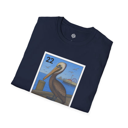 Pelican Lotería Unisex - Soft Style U.S. Cotton T-Shirt (El Pelícano)