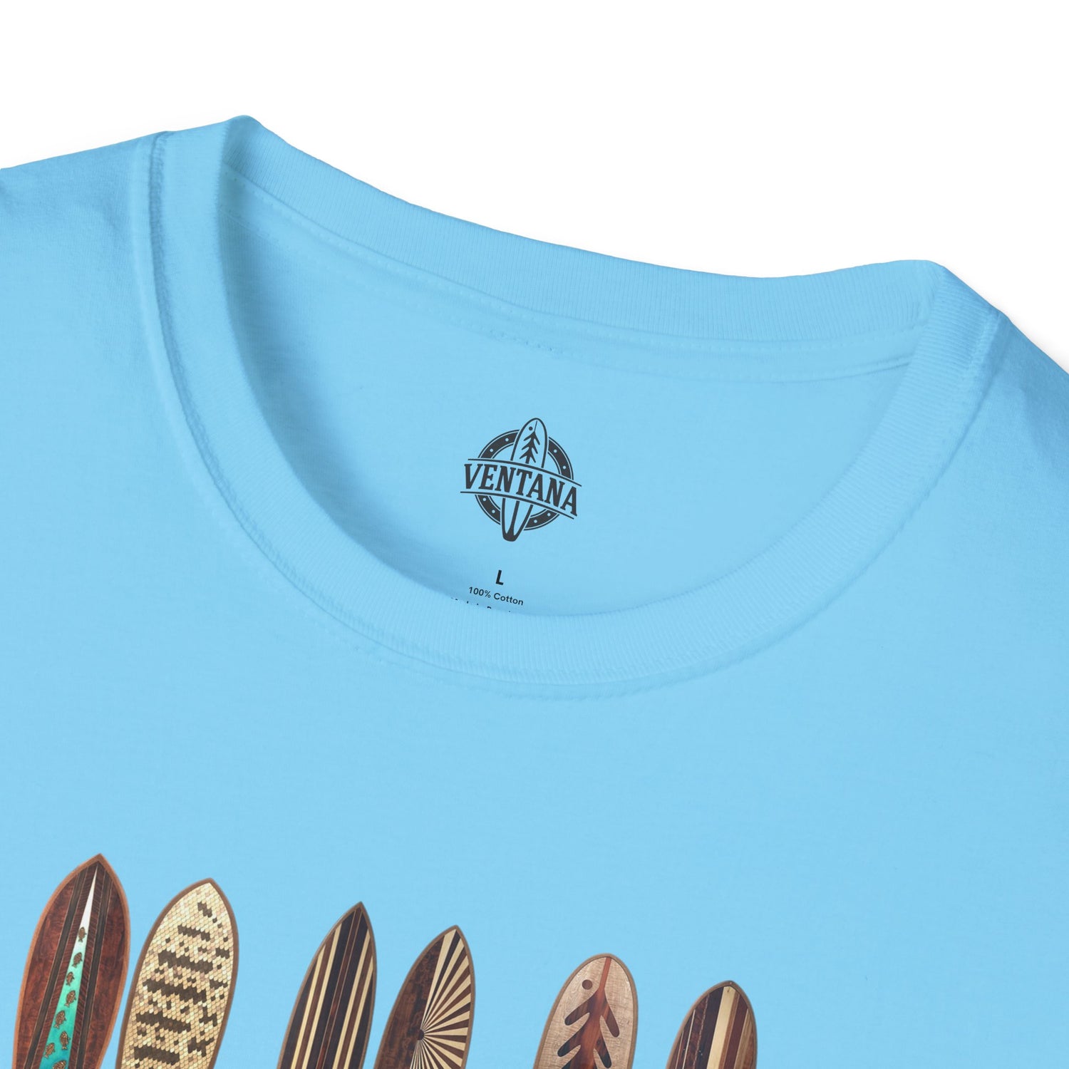 Ventana Wooden Surfboards Unisex - Soft Style U.S. Cotton T-Shirt