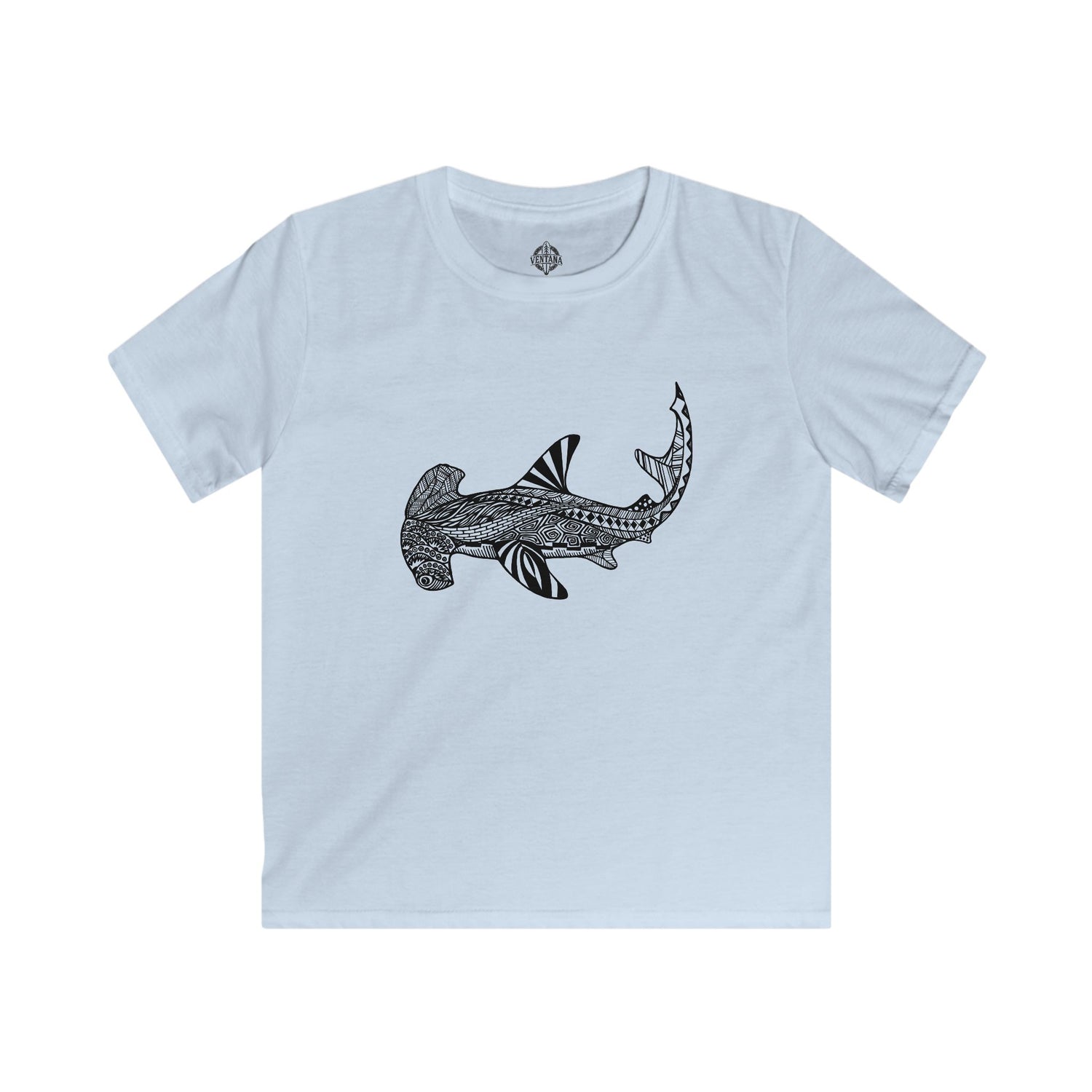 Ventangle Hammerhead Kids - Soft Style U.S. Cotton T-Shirt