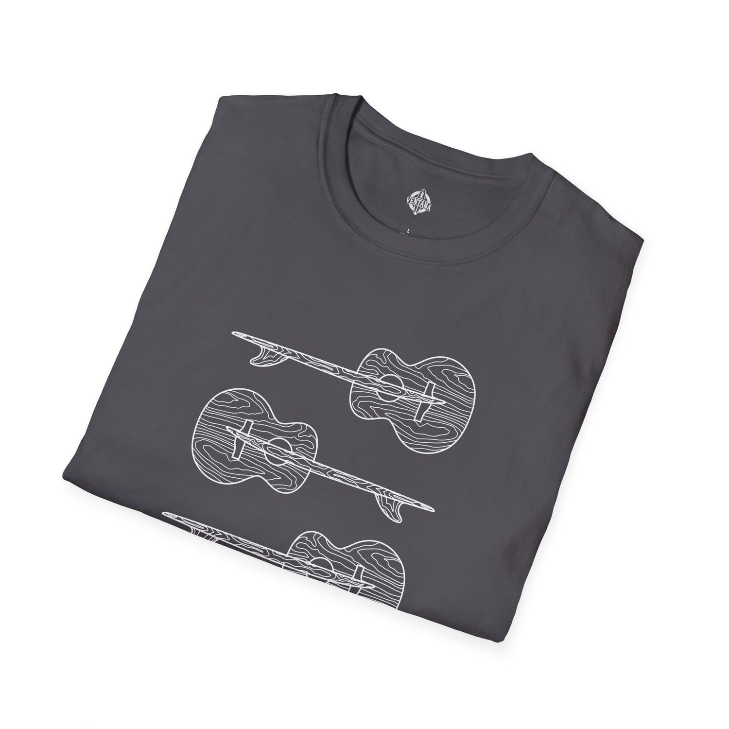 Ventana Santa Cruz Guitar Collab Unisex - Soft Style U.S. Cotton T-Shirt