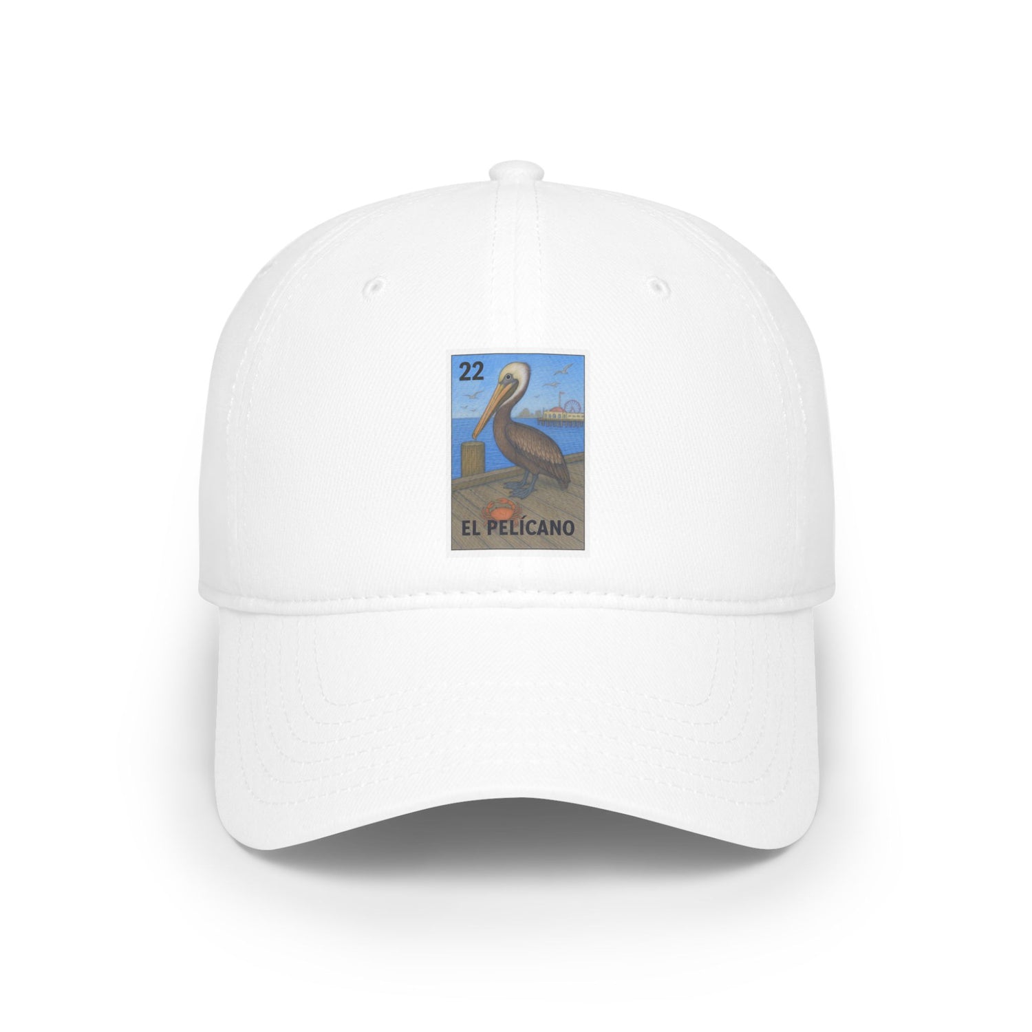 Pelican Lotería Unisex - 100% Cotton Baseball Cap (El Pelícano)