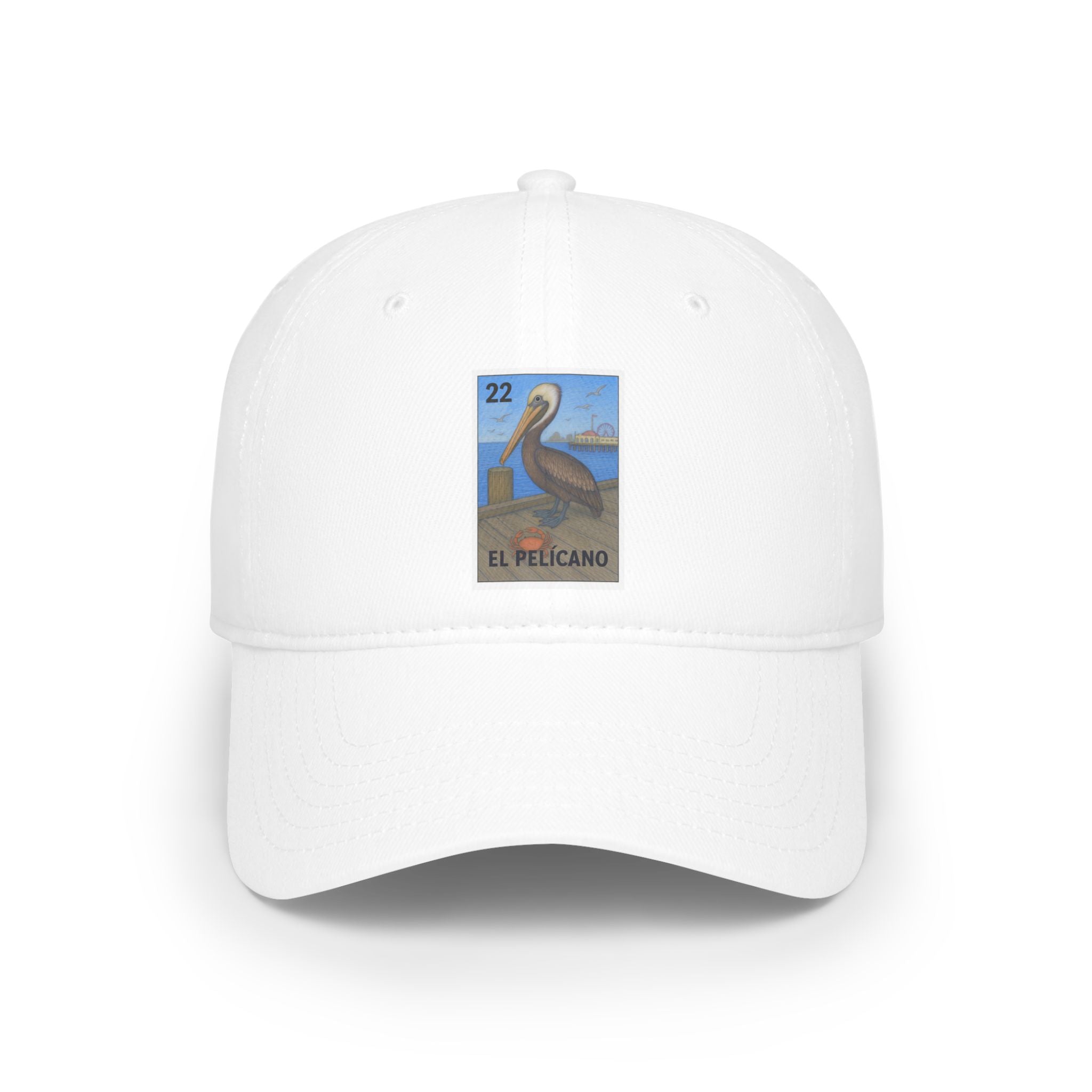 Pelican Lotería Unisex - 100% Cotton Baseball Cap (El Pelícano)