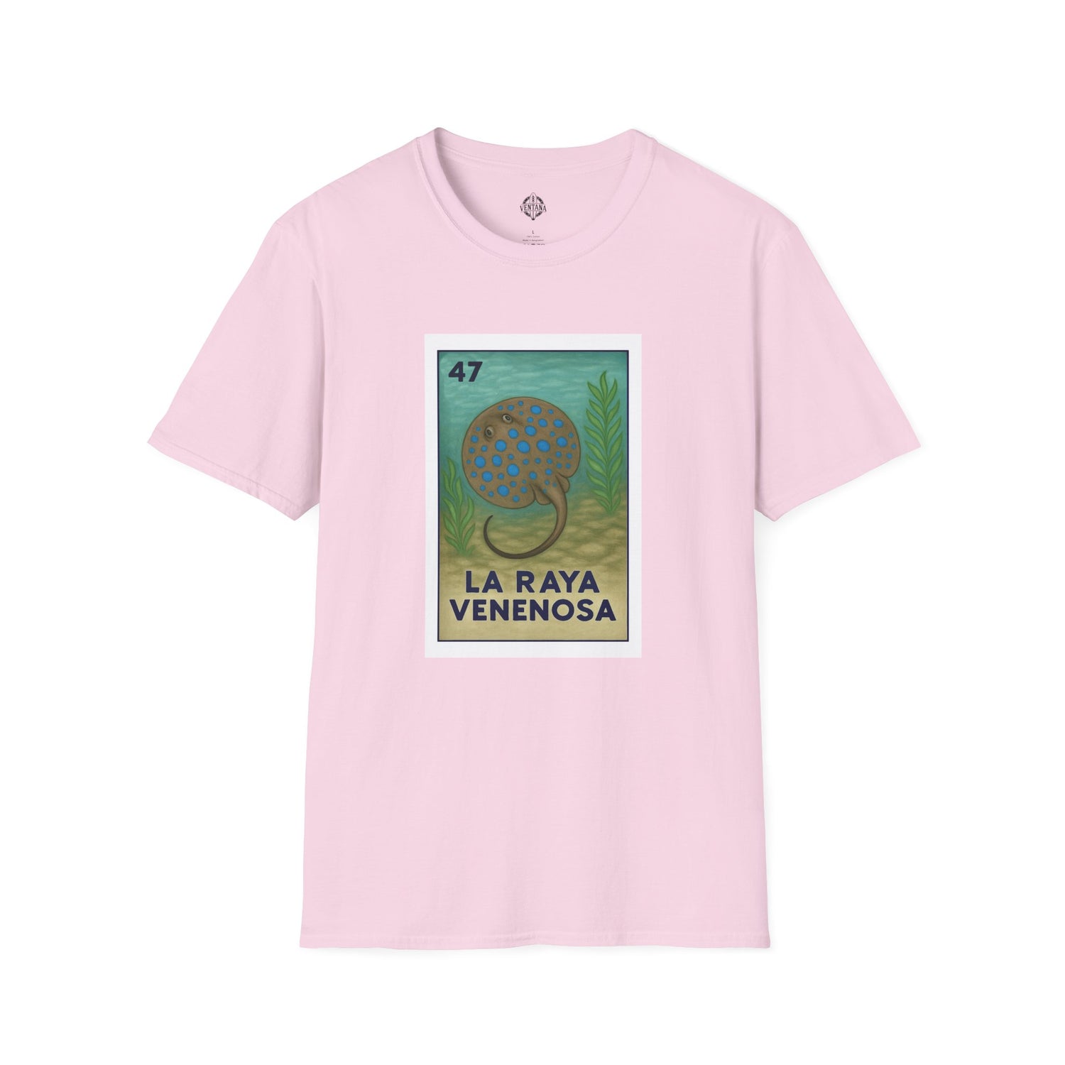 Stingray Lotería Unisex - Soft Style U.S. Cotton T-Shirt (La Raya Venenosa)