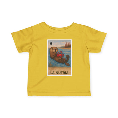 Sea Otter Lotería - Infant 100% Cotton T-Shirt (La Nutria)
