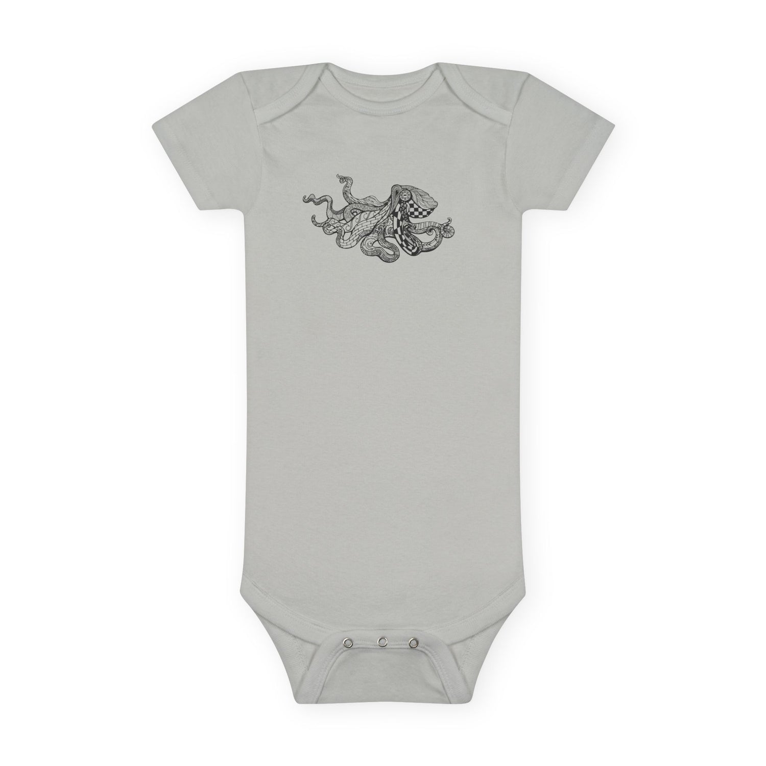 Ventangle Octopus - Baby Short Sleeve 100% Cotton Onesie