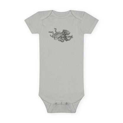 Ventangle Octopus - Baby Short Sleeve 100% Cotton Onesie