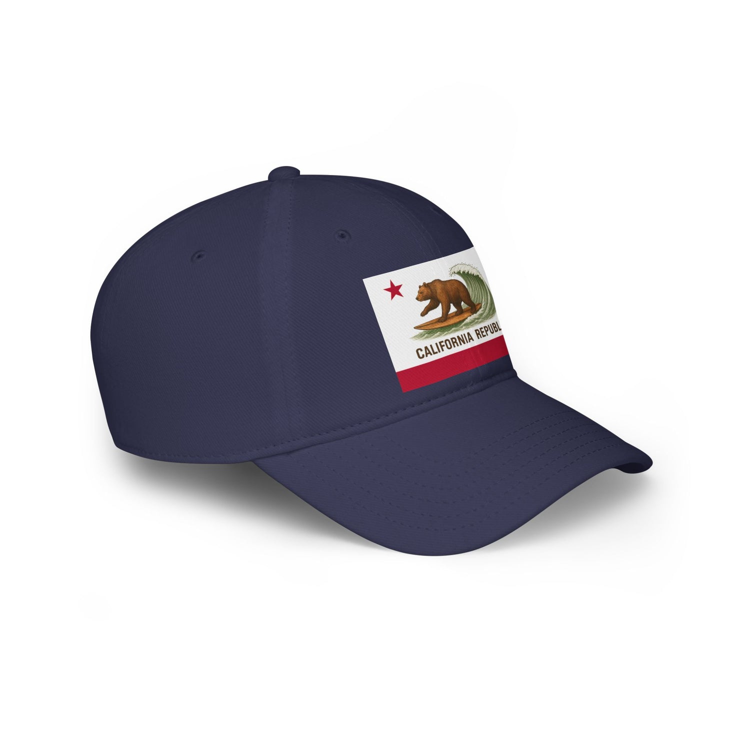California Surfing Bear Flag Unisex - 100% Cotton Baseball Cap