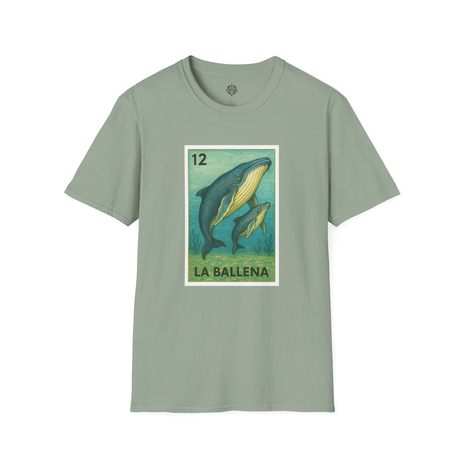Whale Lotería Unisex - Soft Style U.S. Cotton T-Shirt (La Ballena)