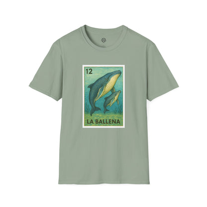 Whale Lotería Unisex - Soft Style U.S. Cotton T-Shirt (La Ballena)