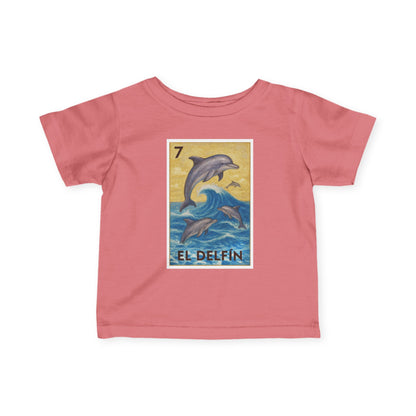 Dolphin Lotería - Infant 100% Cotton T-Shirt (El Delfín)
