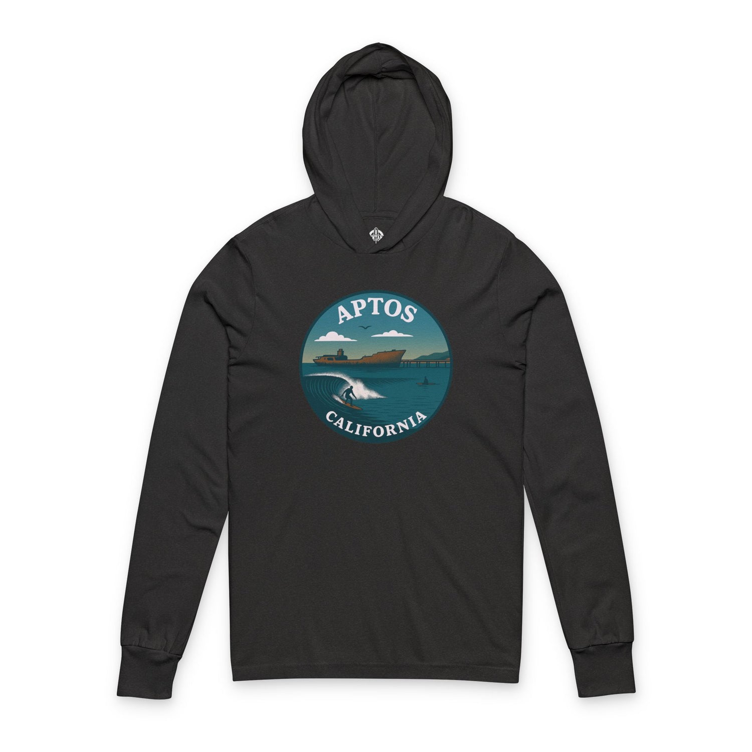 Aptos California Classic Unisex - Cotton Long Sleeve Hooded T-Shirt