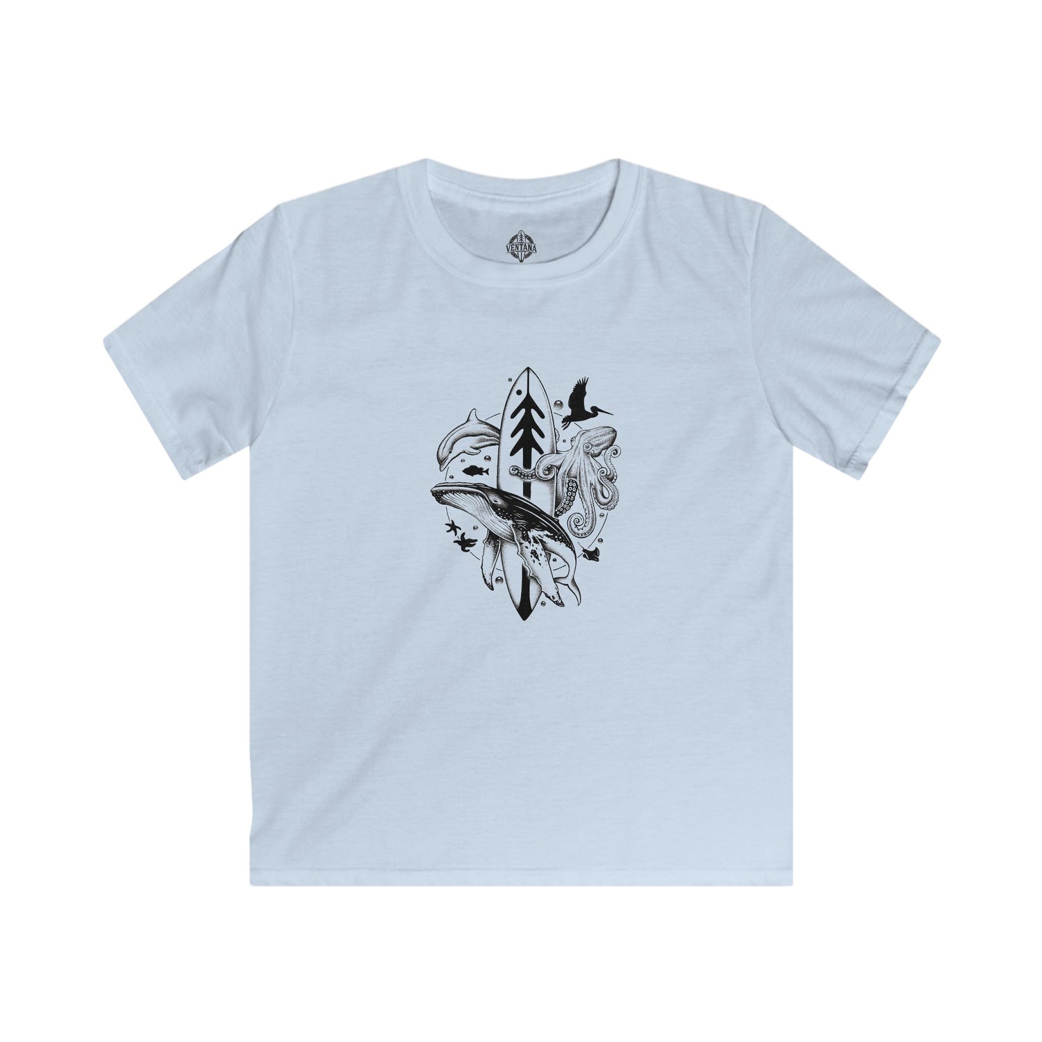 Ventana Monterey Bay by Thiago Bianchini Kids - Soft Style U.S. Cotton T-Shirt