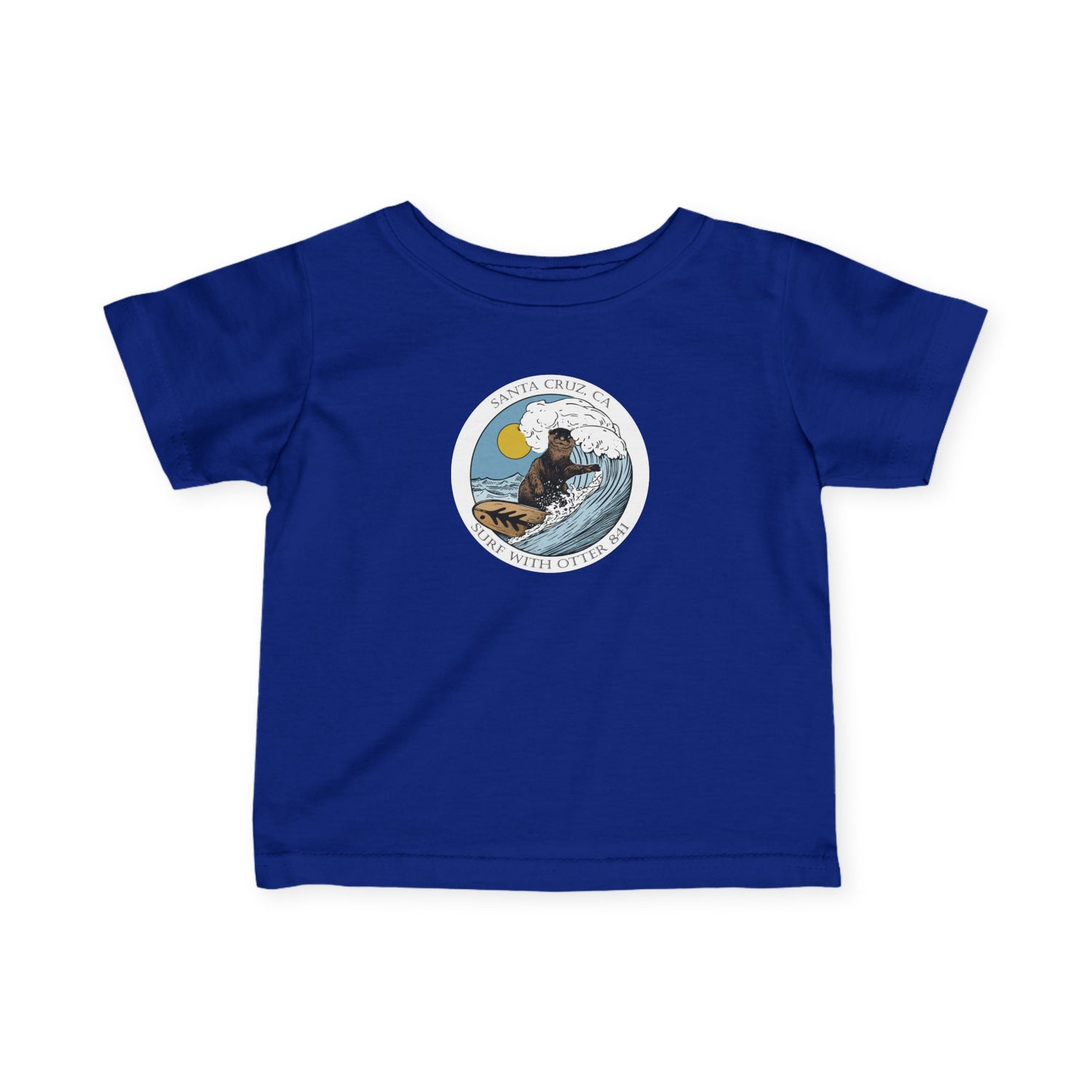 Surf with Otter 841 Ventana by Thiago Bianchini - Infant 100% Cotton T-Shirt