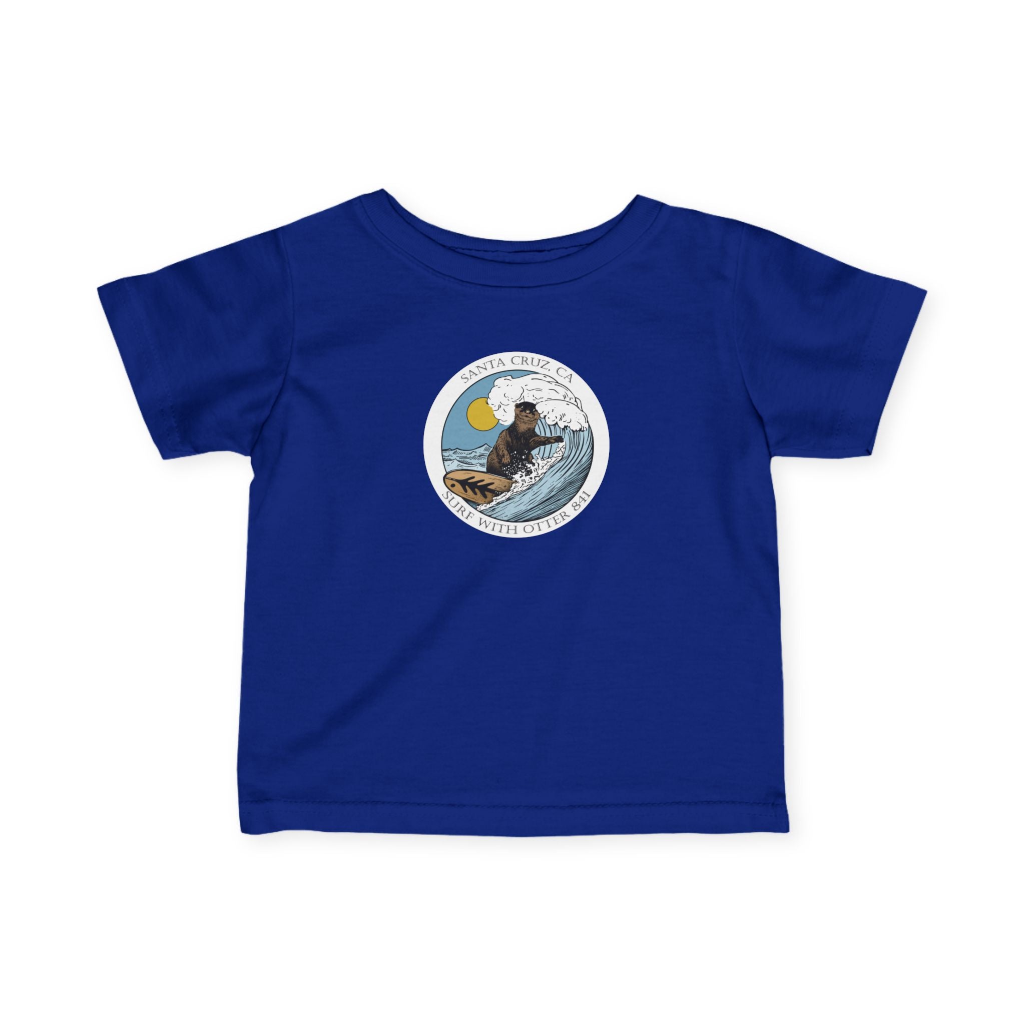 Surf with Otter 841 Ventana by Thiago Bianchini - Infant 100% Cotton T-Shirt