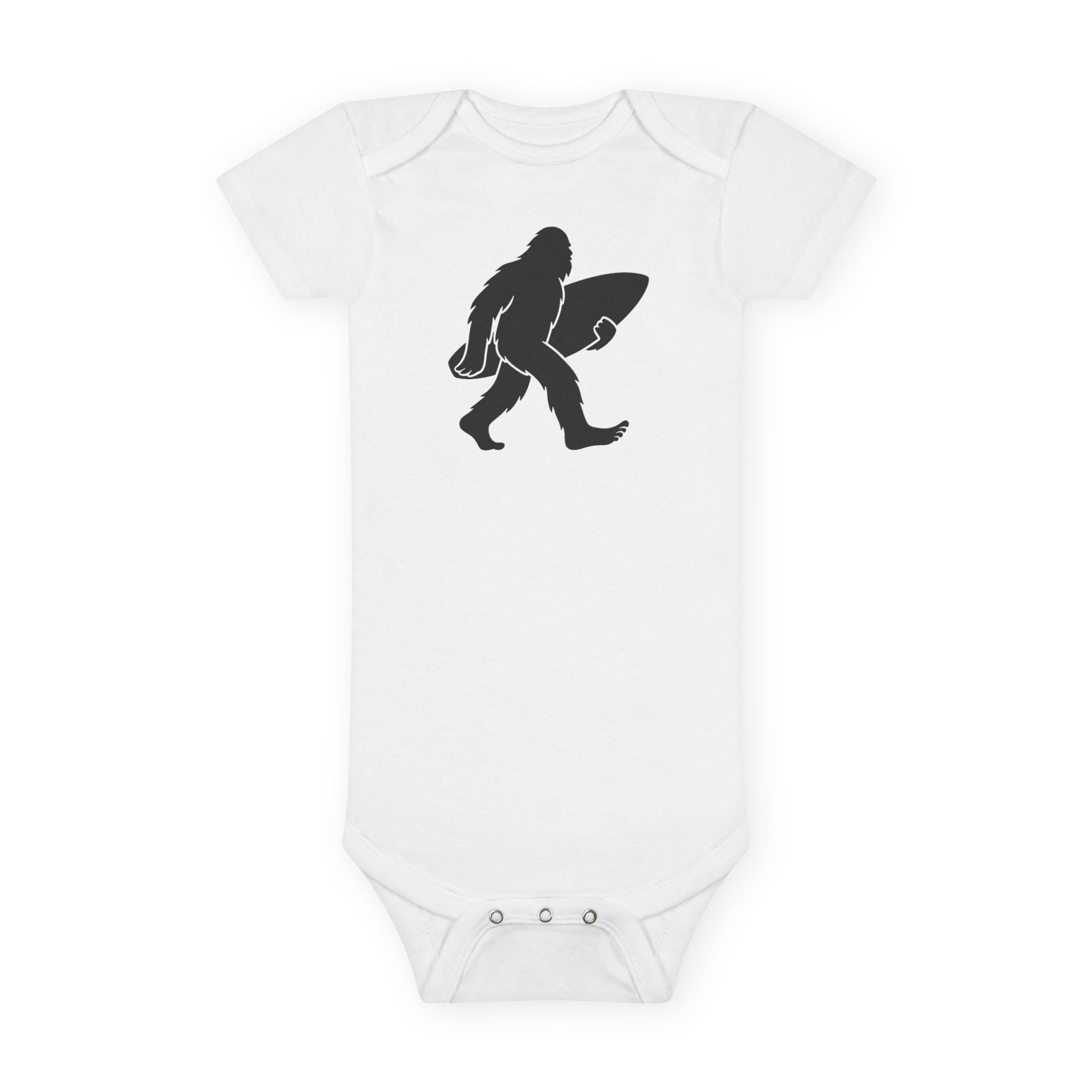 Ventana Surfsquatch - Baby Short Sleeve 100% Cotton Onesie