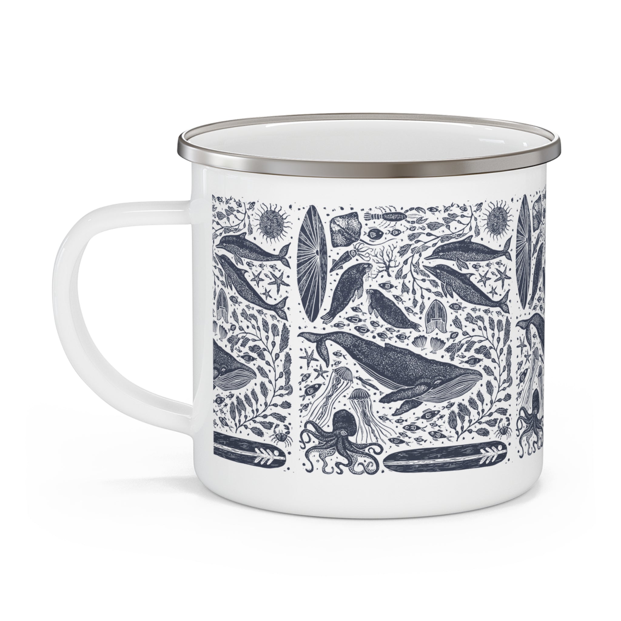 Ventana Marine Life by Lili Arnold Camping Mug (12oz - small)