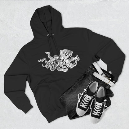 Ventangle Octopus Unisex - Pull-Over Cotton Blend Fleece Hoodie