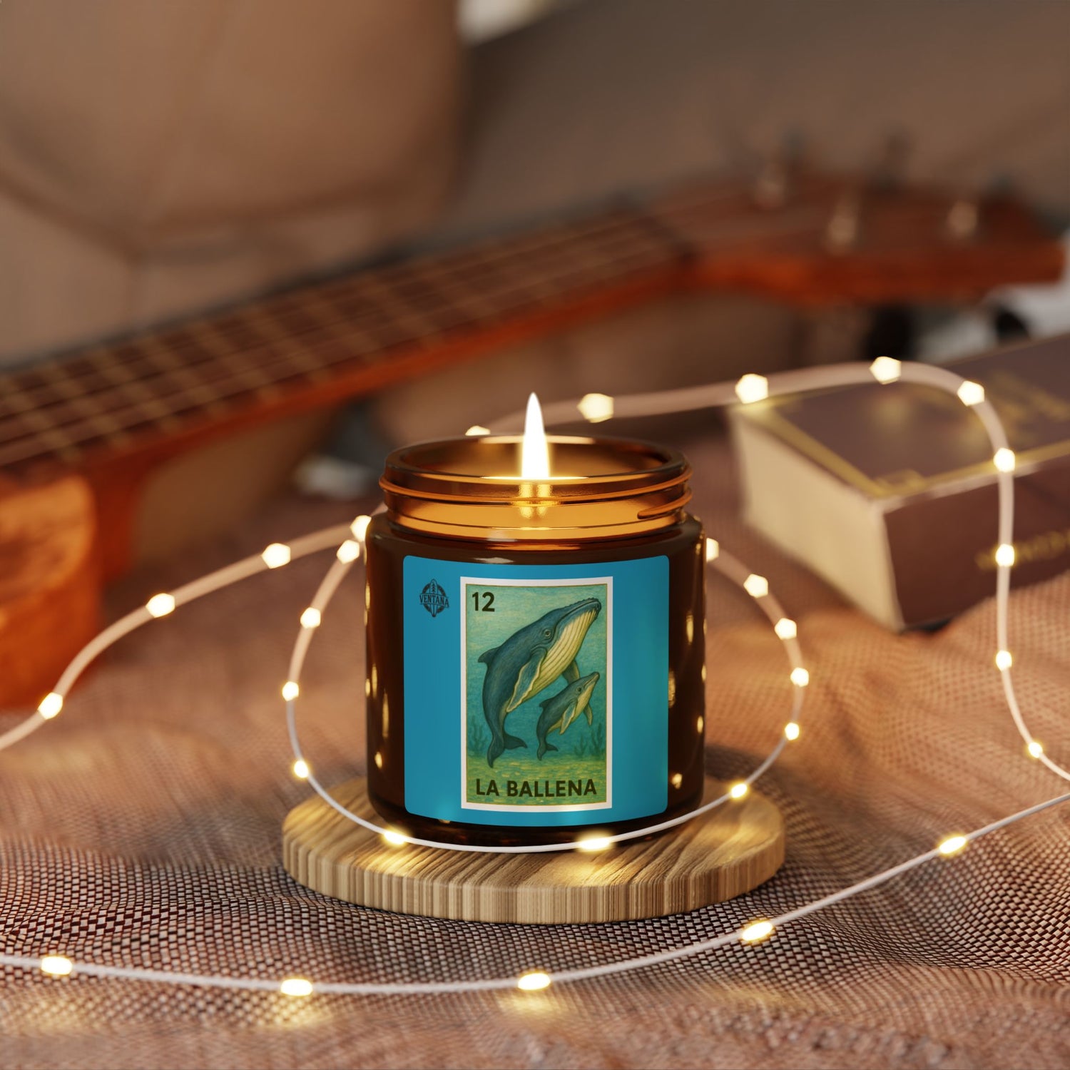 Whale Lotería - Scented Soy Candle (La Ballena)