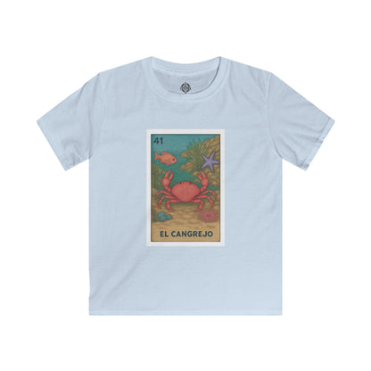 Crab Lotería Kids - Soft Style U.S. Cotton T-Shirt (El Cangrejo)