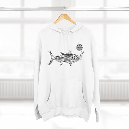 Ventana Wooden Tuna Unisex - Pull-Over Cotton Blend Fleece Hoodie