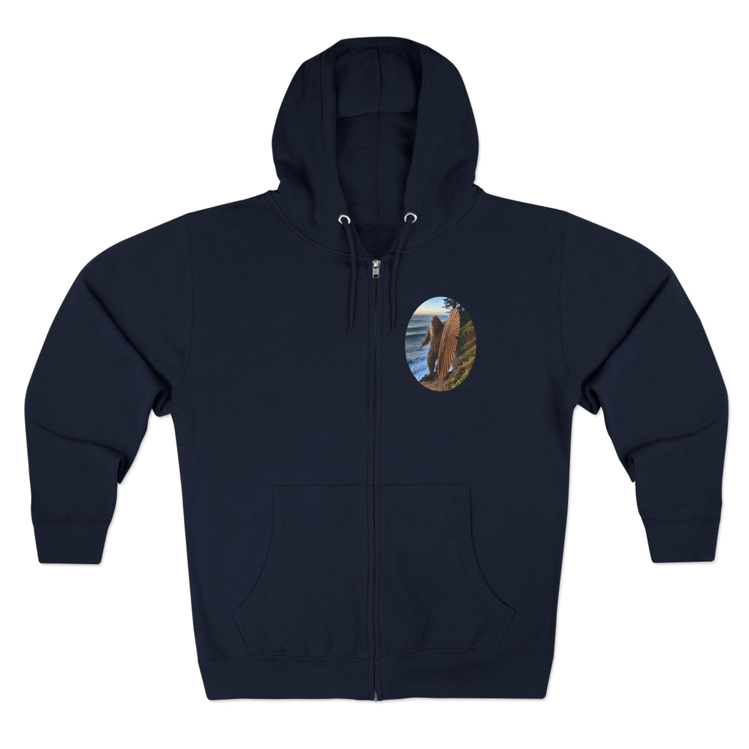 Ventana Real Surfsquatch Unisex - Zip Cotton Blend Fleece Hoodie