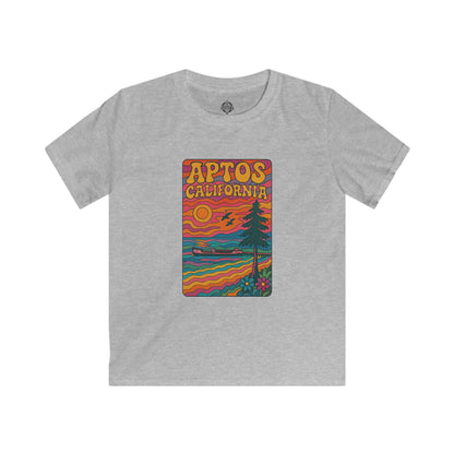 Aptos California Psychedelic Kids - Soft Style U.S. Cotton T-Shirt