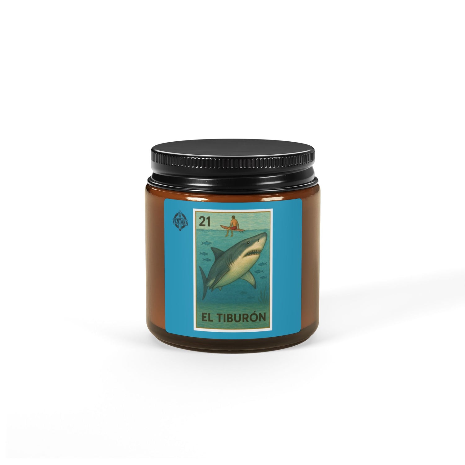 Shark Lotería - Scented Soy Candle (El Tiburón)