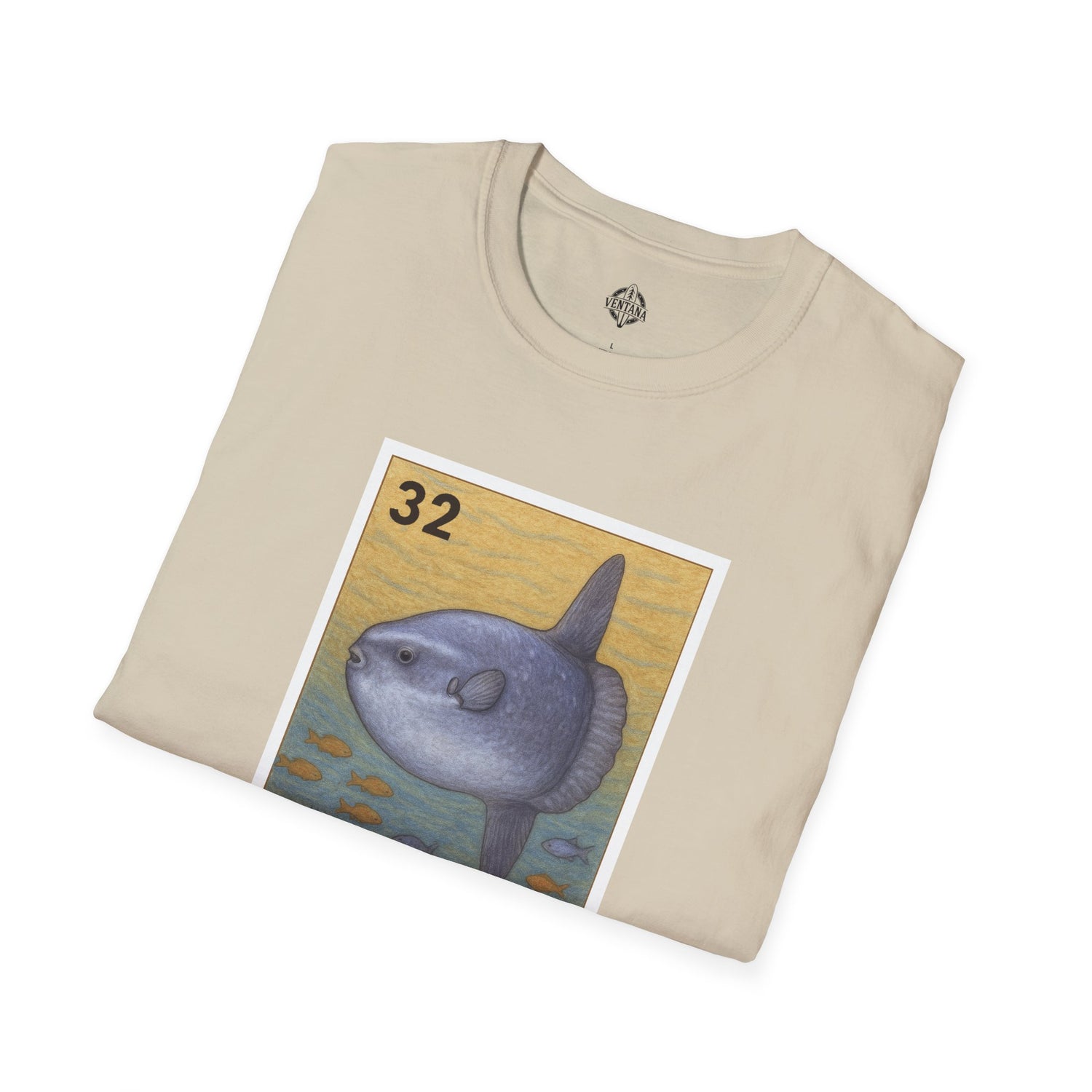 Sunfish Lotería Unisex - Soft Style U.S. Cotton T-Shirt (El Pez Luna)
