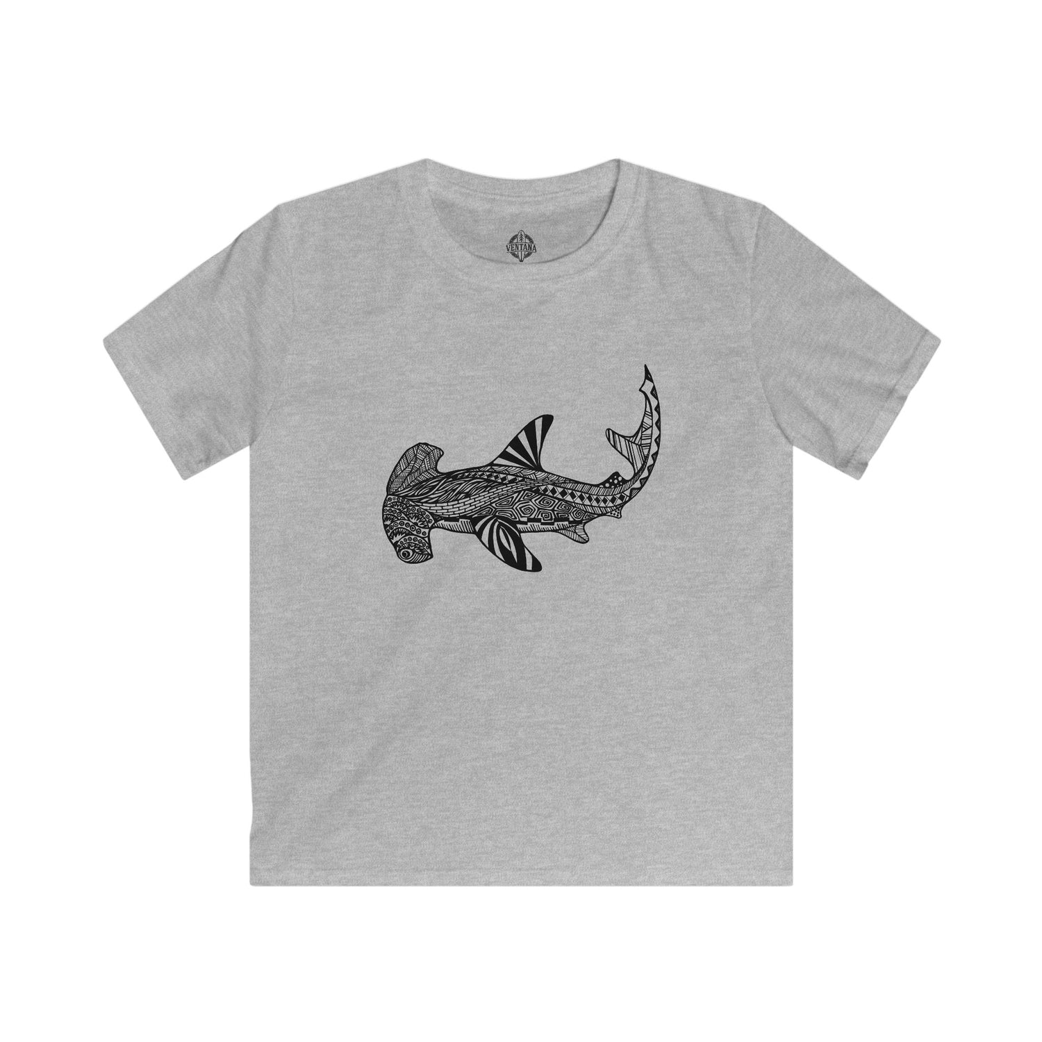 Ventangle Hammerhead Kids - Soft Style U.S. Cotton T-Shirt