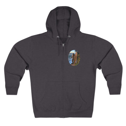 Ventana Real Surfsquatch Unisex - Zip Cotton Blend Fleece Hoodie