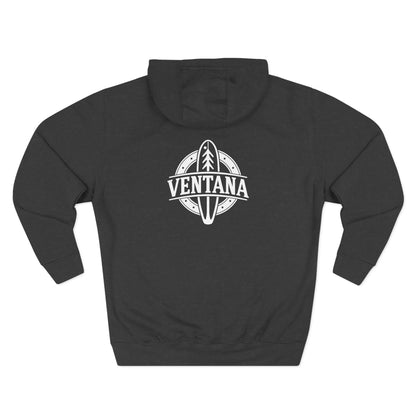 Ventana Treefish Logo - Pull-Over Cotton Blend Fleece Hoodie