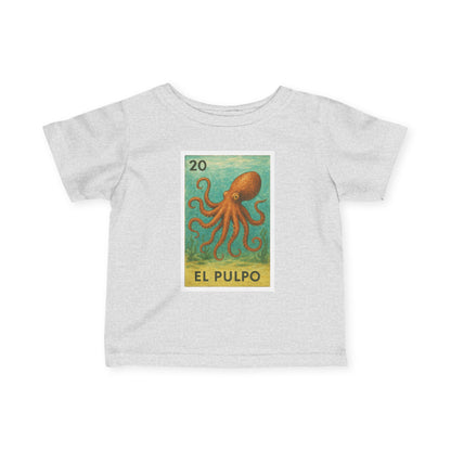 Octopus Lotería - Infant 100% Cotton T-Shirt (El Pulpo)