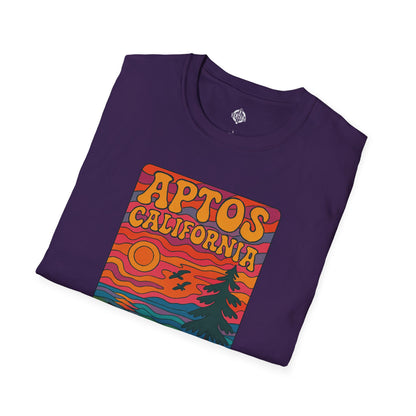 Aptos California Psychedelic Unisex - U.S. Cotton T-Shirt
