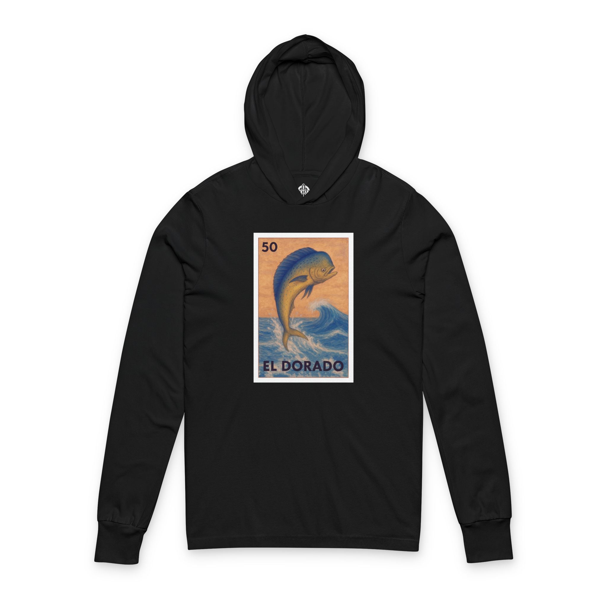 Dorado Lotería Unisex - Cotton Hooded Long Sleeve Hooded T-Shirt (El Dorado)