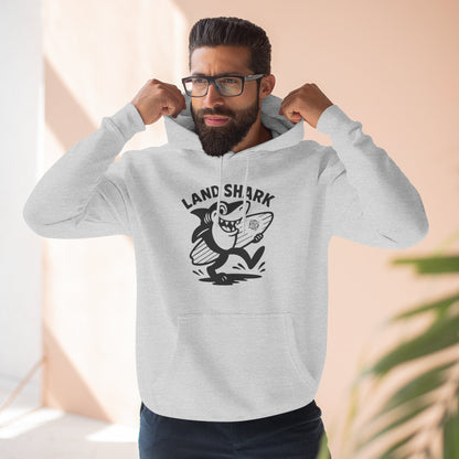 Land Shark Unisex - Pull-Over Cotton Blend Fleece Hoodie
