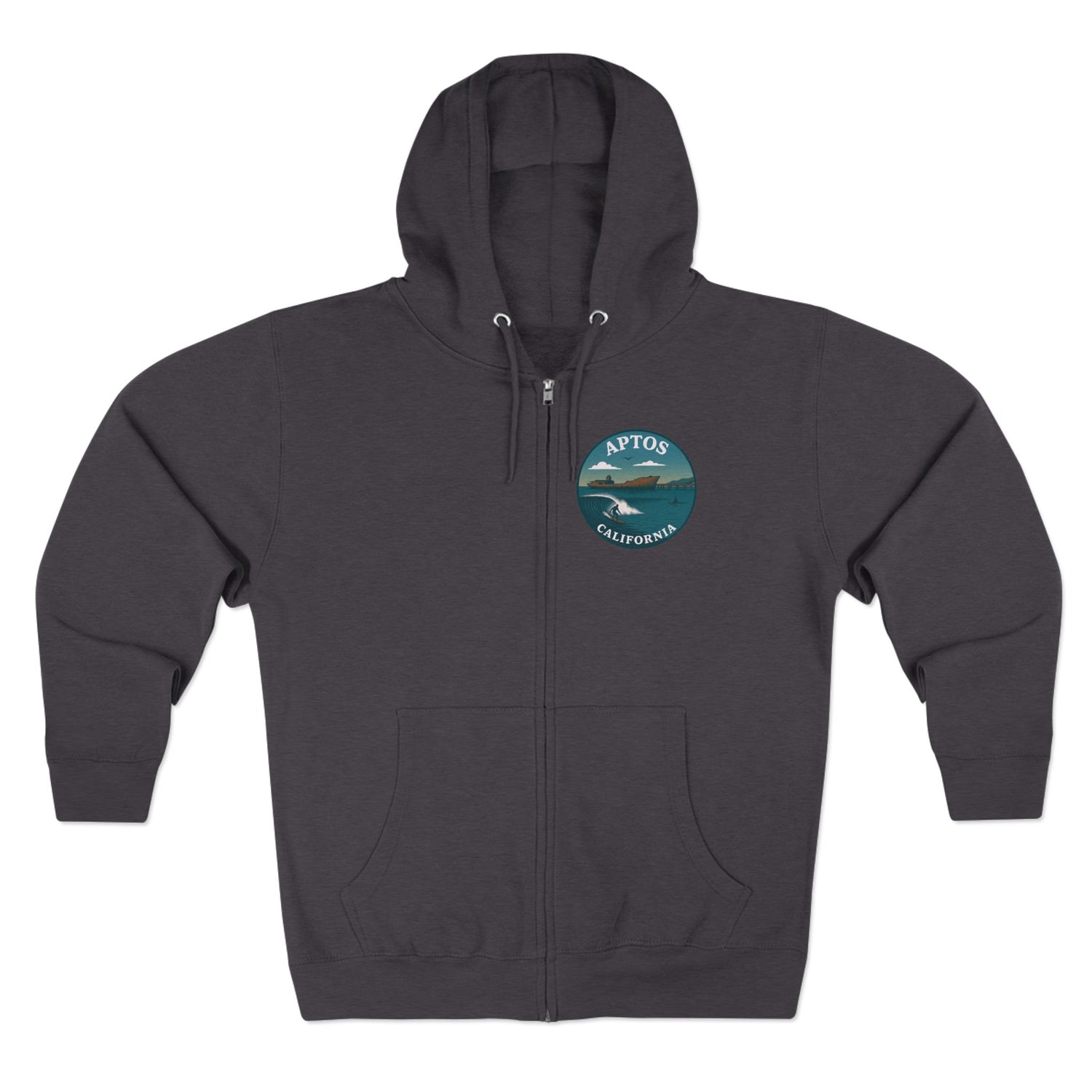 Aptos California Classic Unisex - Zip Cotton Blend Fleece Hoodie