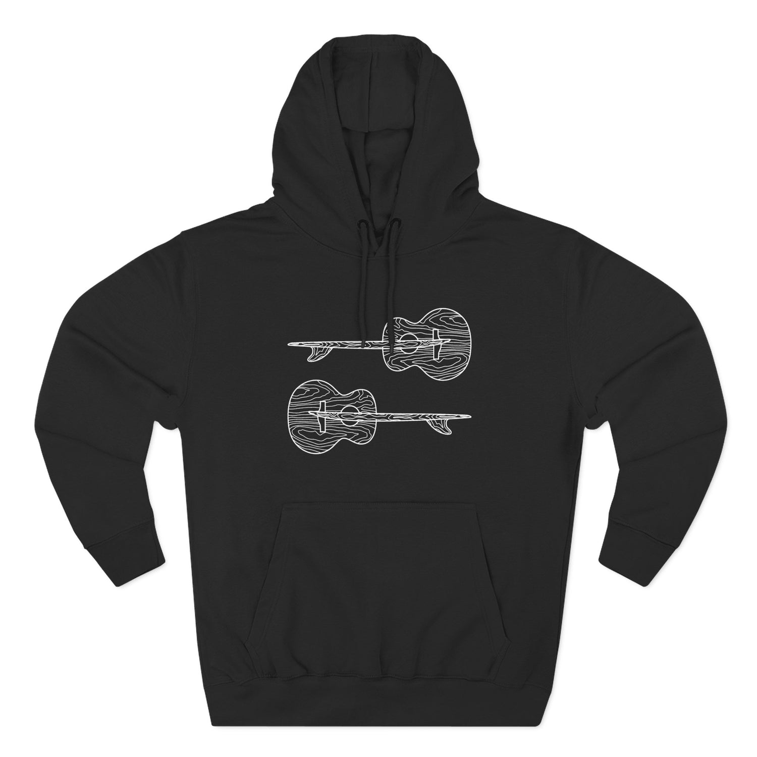 Ventana Santa Cruz Guitar Collab Unisex - Pull-Over Cotton Blend Fleece Hoodie