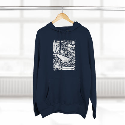 Ventana Marine Life by Lili Arnold Unisex - Pull-Over Cotton Blend Fleece Hoodie