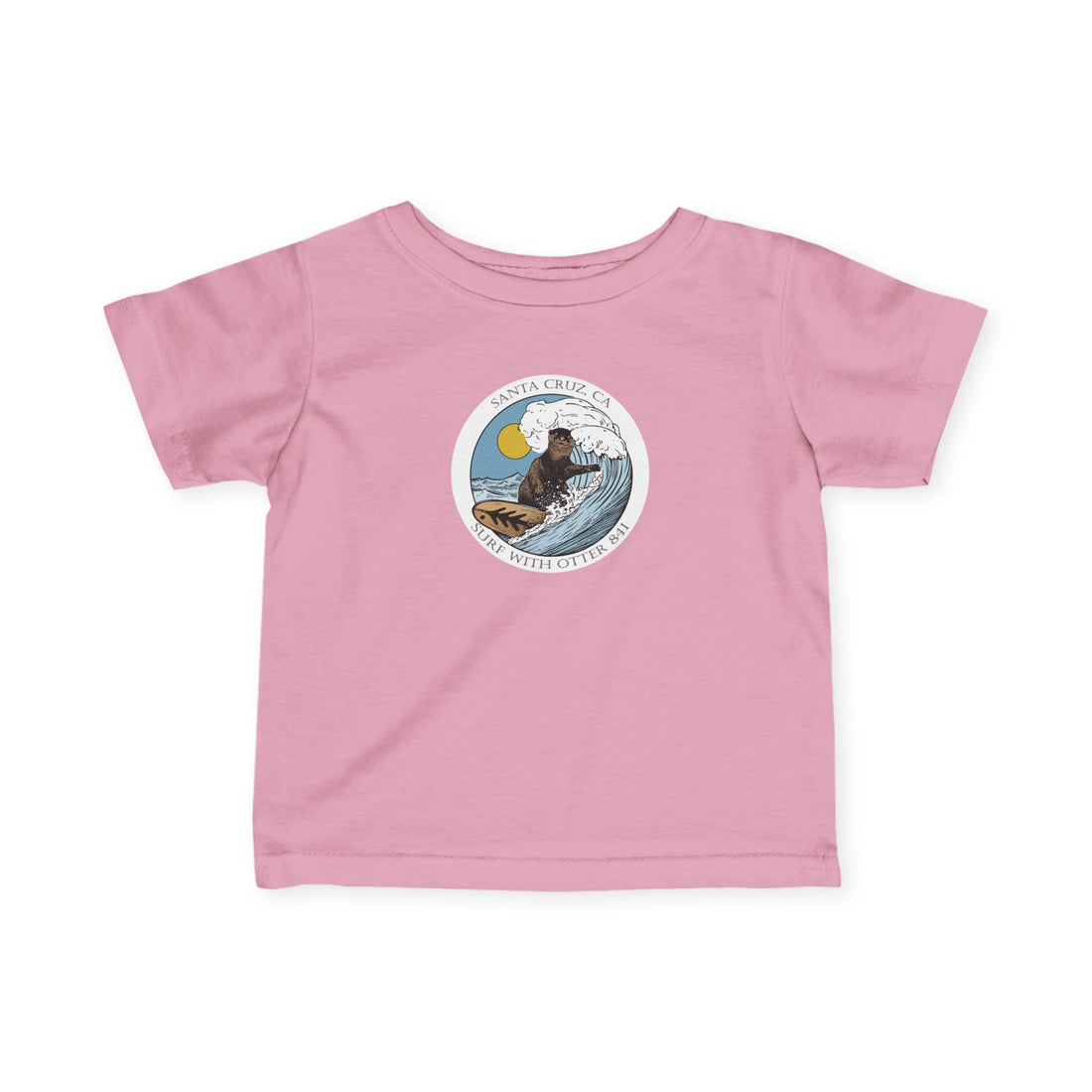 Surf with Otter 841 Ventana by Thiago Bianchini - Infant 100% Cotton T-Shirt