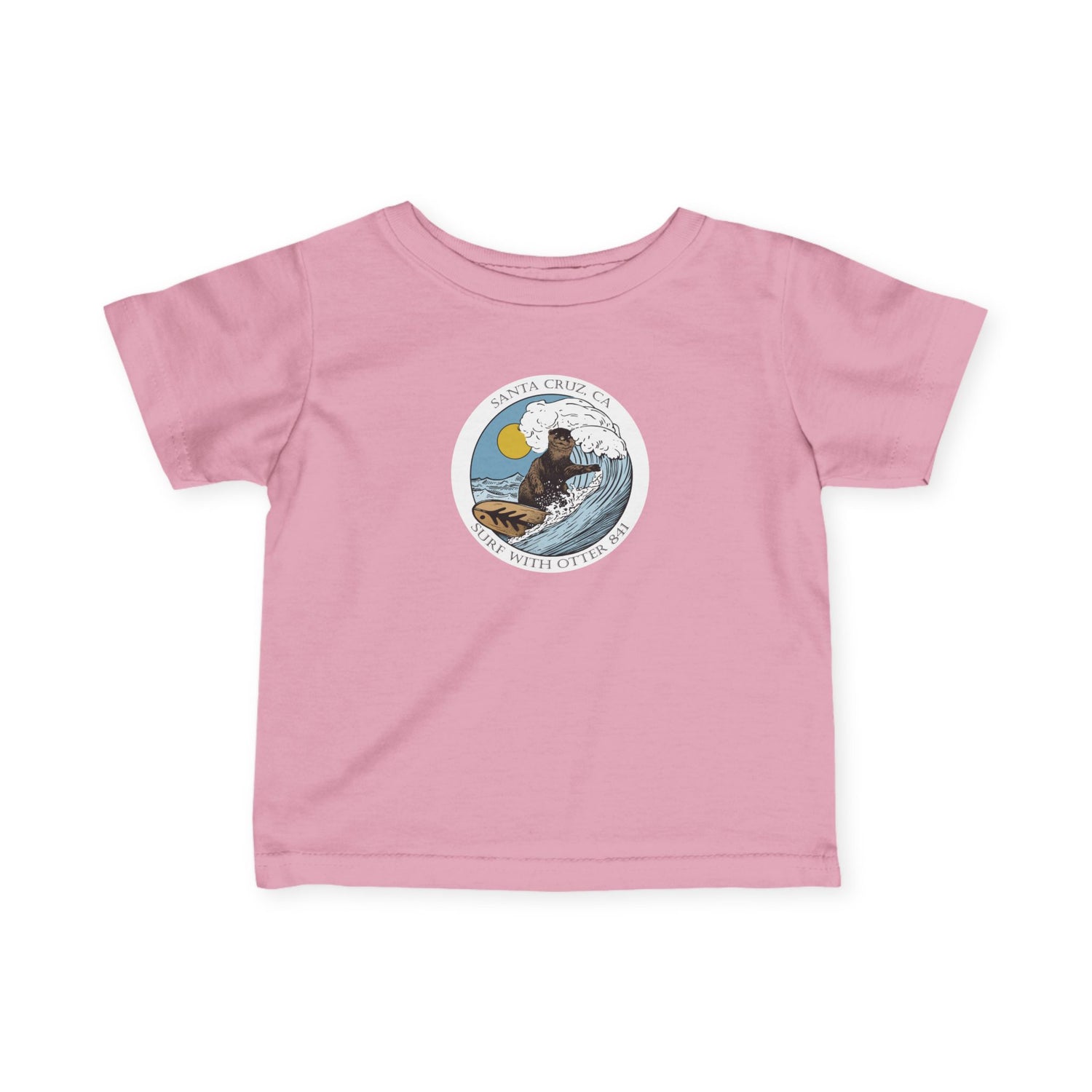 Surf with Otter 841 Ventana by Thiago Bianchini - Infant 100% Cotton T-Shirt