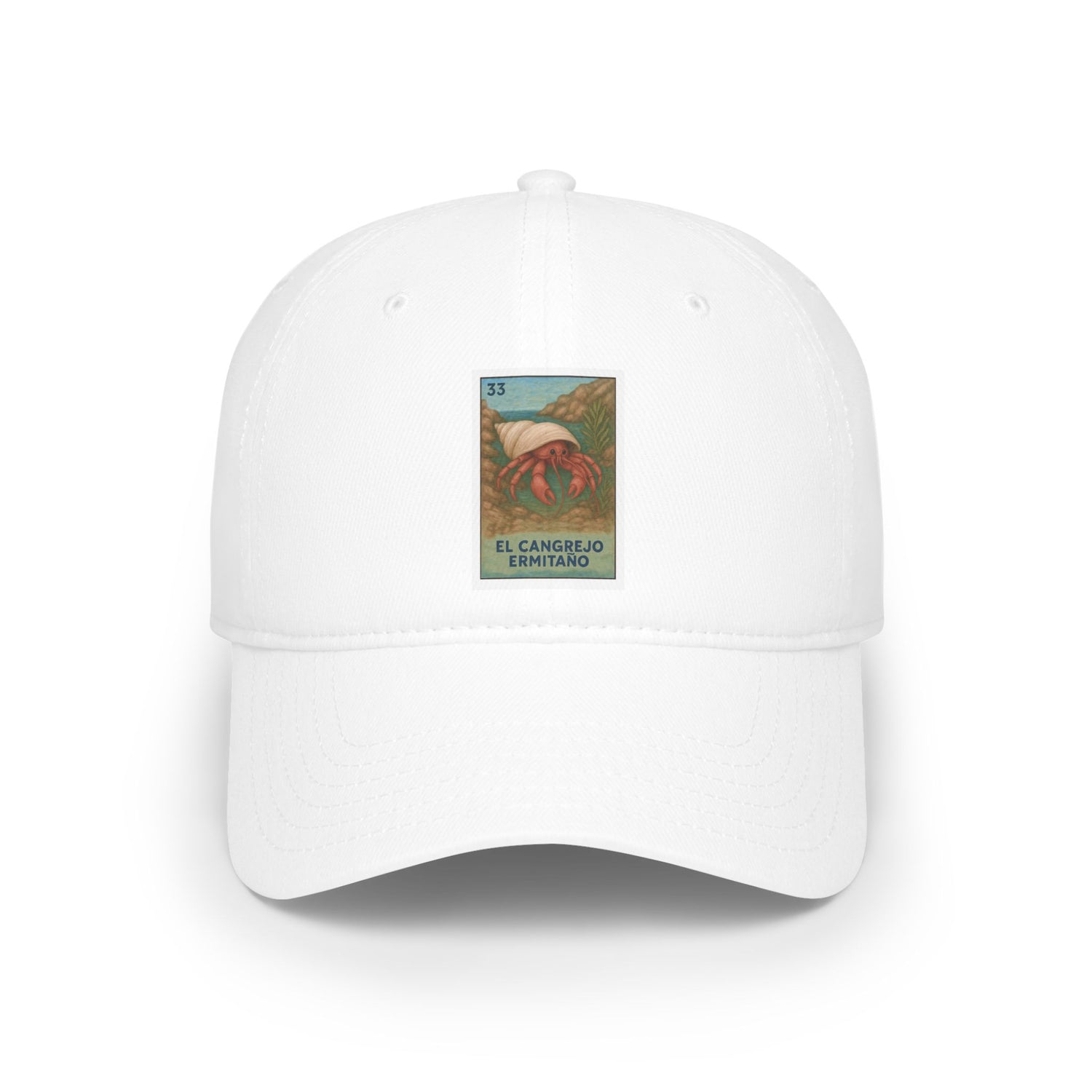 Hermit Crab Lotería Unisex - 100% Cotton Baseball Cap (El Cangrejo Ermitaño)