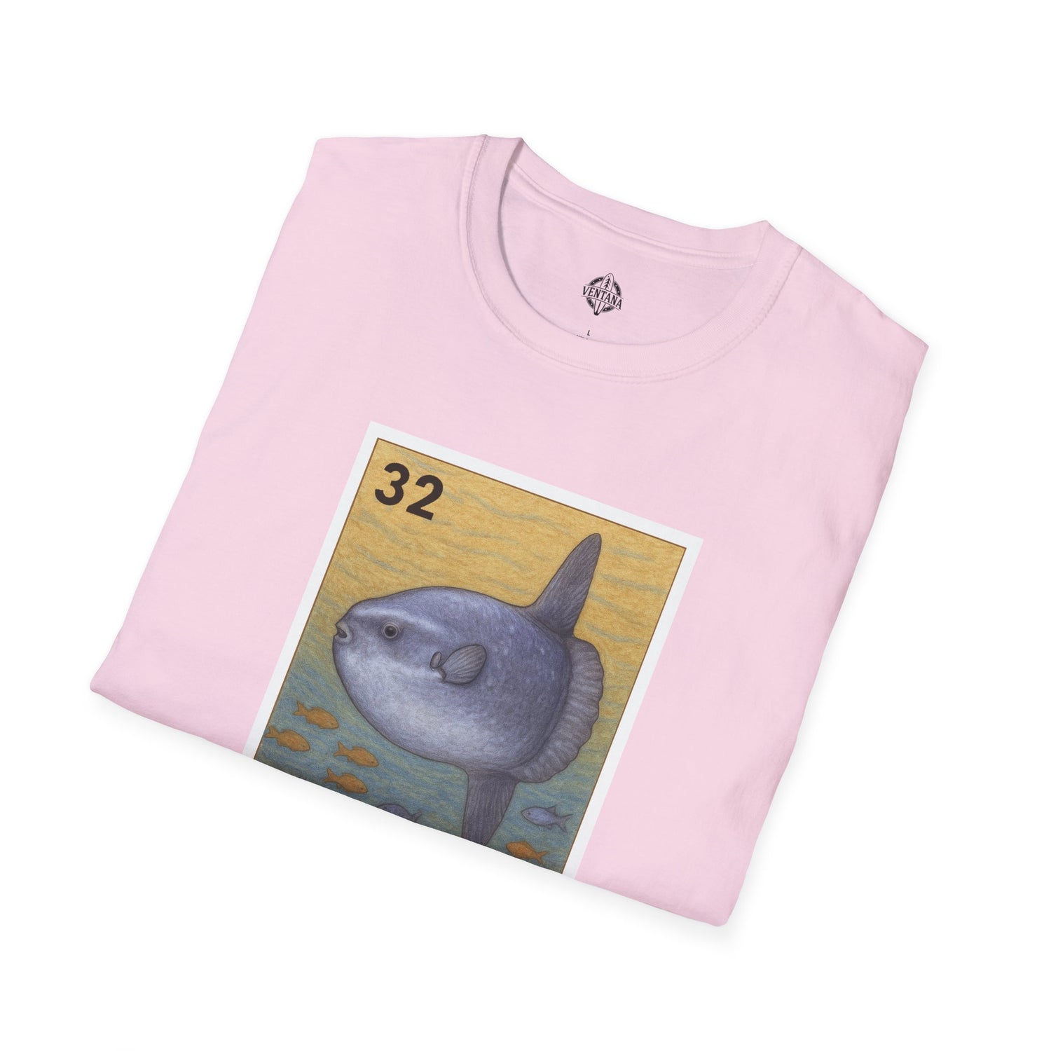 Sunfish Lotería Unisex - Soft Style U.S. Cotton T-Shirt (El Pez Luna)