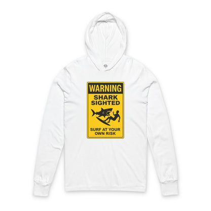Shark Sighted Team Unisex - Cotton Long Sleeve Hooded T-Shirt