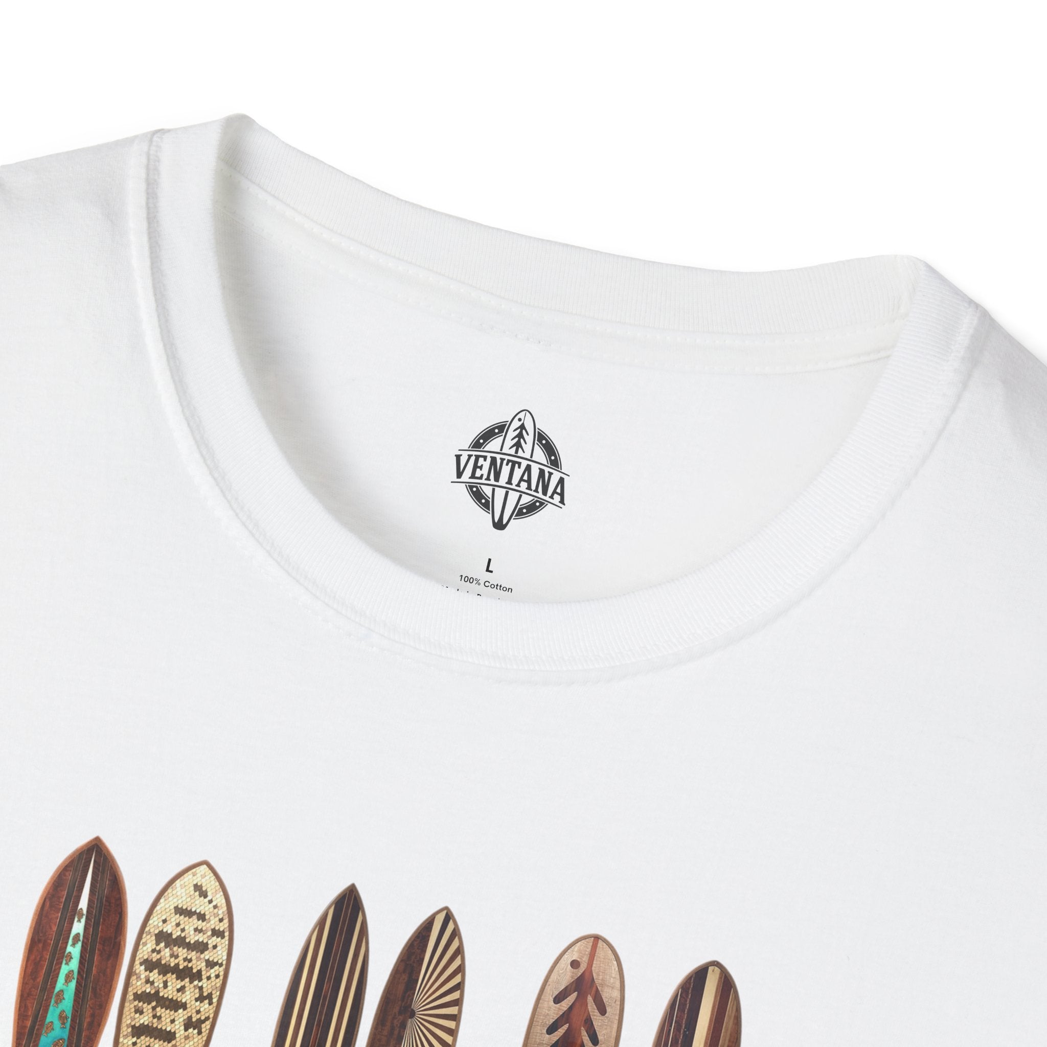 Ventana Wooden Surfboards Unisex - Soft Style U.S. Cotton T-Shirt