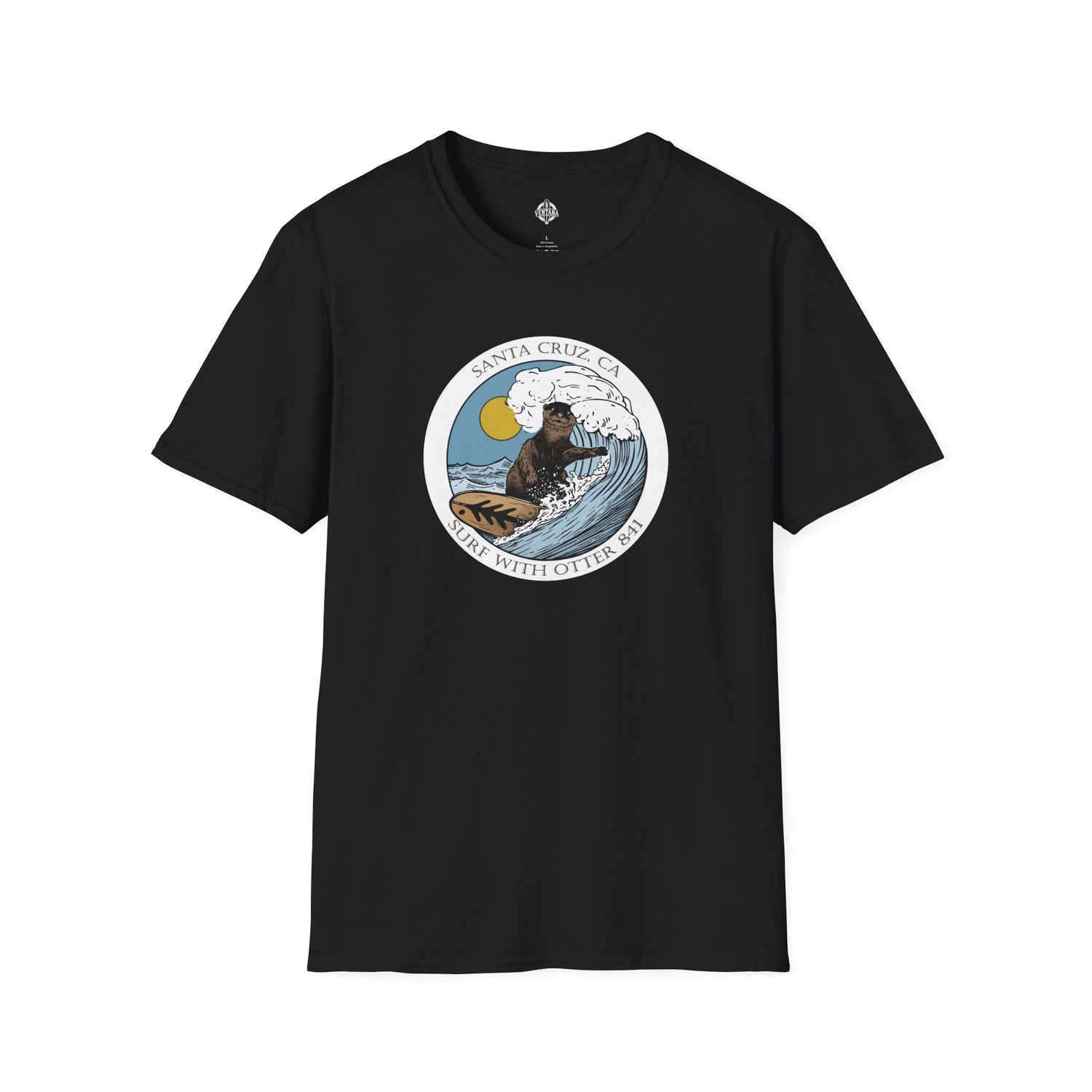 Surf with Otter 841 by Thiago Bianchini Unisex - Soft Style U.S. Cotton T-Shirt