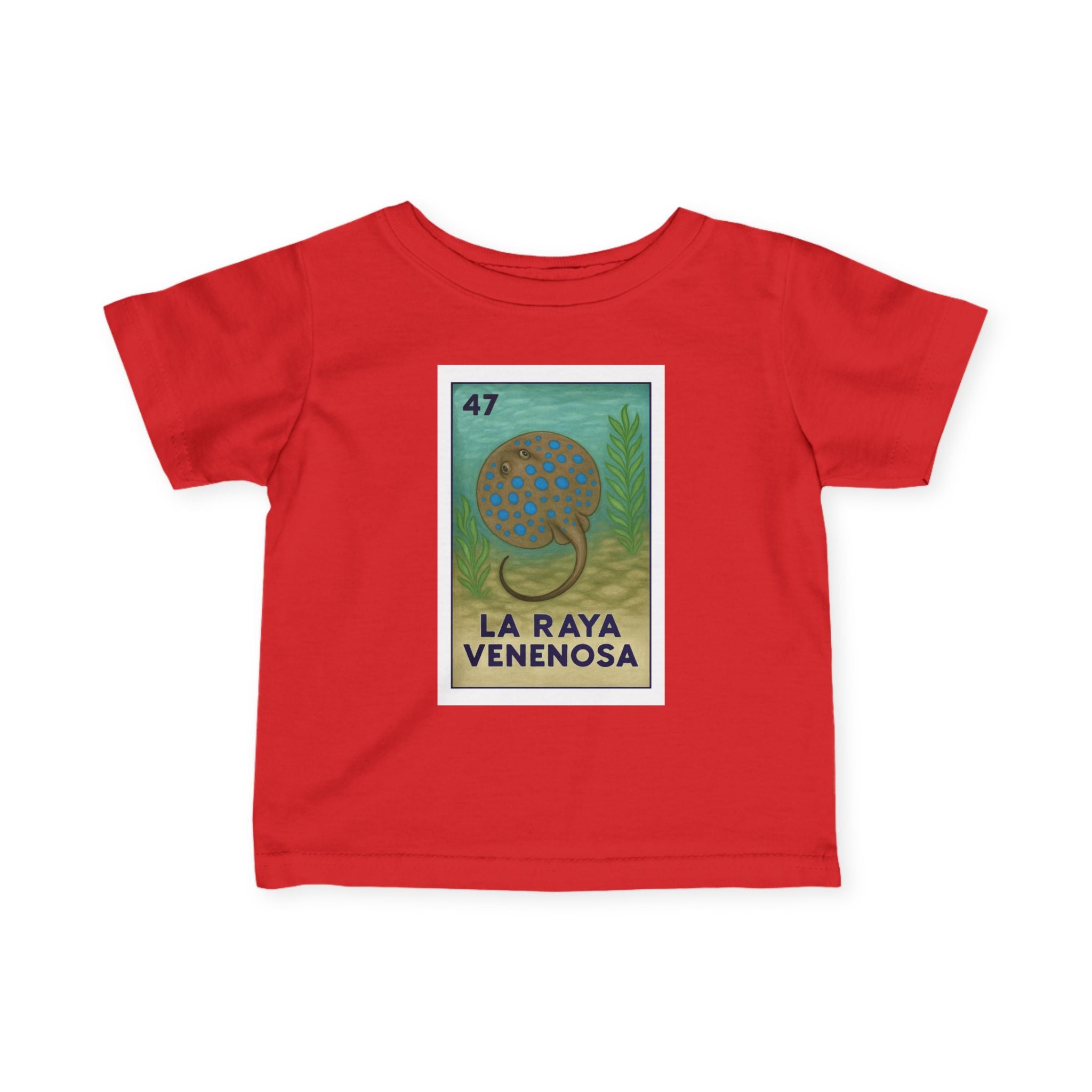 Stingray Lotería - Infant 100% Cotton T-Shirt (La Orca)