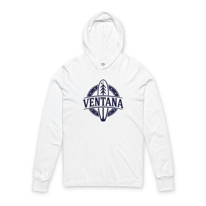 Ventana Treefish Logo Unisex - Cotton Long Sleeve Hooded T-Shirt