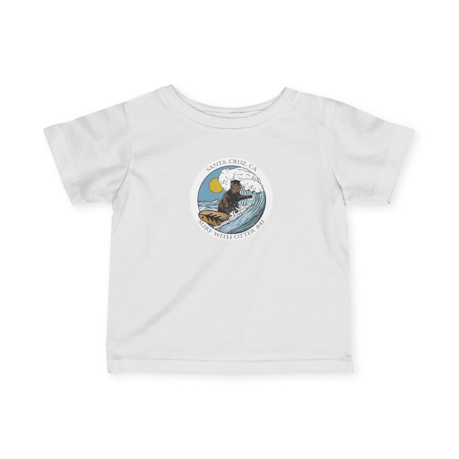 Surf with Otter 841 Ventana by Thiago Bianchini - Infant 100% Cotton T-Shirt