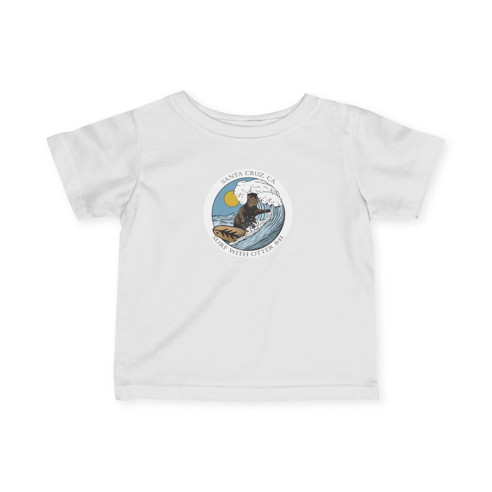Surf with Otter 841 Ventana by Thiago Bianchini - Infant 100% Cotton T-Shirt
